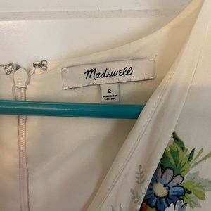 Madewell Mid length floral wrap dress